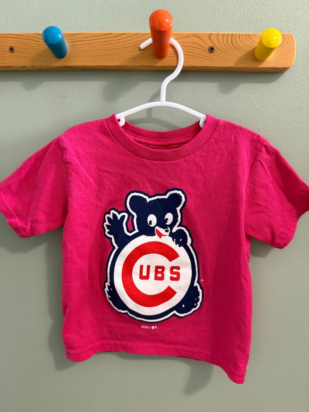 Kids Chicago Cubs Pink Logo Tee (XSmall)
